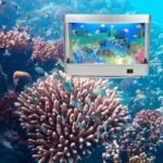 Fake Fish Tank Mini Aquarium,Artificial Tropical Fish Decorative,Fake Aquarium Decorative Lamp,Aquarium Lights Motion Lamp Night Light with Moving Fish,Gift for Kids(US Plug) - Image 5