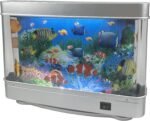 Fake Fish Tank Mini Aquarium,Artificial Tropical Fish Decorative,Fake Aquarium Decorative Lamp,Aquarium Lights Motion Lamp Night Light with Moving Fish,Gift for Kids(US Plug) - Image 6