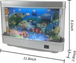 Fake Fish Tank Mini Aquarium,Artificial Tropical Fish Decorative,Fake Aquarium Decorative Lamp,Aquarium Lights Motion Lamp Night Light with Moving Fish,Gift for Kids(US Plug) - Image 7
