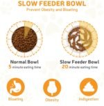 Slow Feeder Cat Bowl Raised with Stand, 16 cm Wide Elevated Ceramic Shallow Slow Eating Pet Bowl for Dry/Wet Food, Anti-Vomiting Cat Puzzle Feeder, Whisker Friendly, Dishwasher Safe (White) - Image 4