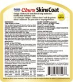 INABA Churu for Skin & Coat, Lickable, Squeezable Cat Treat with Omega Oils, Taurine and Vitamin E, 14 grams Each Tube, 50 Tubes, Skin & Coat Variety - Image 3