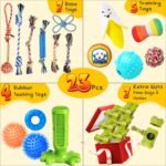 KIPRITII Dog Toys for Puppy Teething - 23 Pack Puppy Teething Toys for Boredom, Pet Dog Toothbrush Dog Toys with Rope Toys, Dog Treat Ball and More Squeaky Toy for Puppies and Small Dogs - Image 3