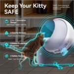 CATLINK Self Cleaning Cat Litter Box for Multiple Cats, Health Monitoring, Automatic Litter Box with APP, Triple Odor Control, Includes 60 Trash Bags, 65L Extra Large Robot, Luxury Pro-X - Image 3