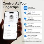 CATLINK Self Cleaning Cat Litter Box for Multiple Cats, Health Monitoring, Automatic Litter Box with APP, Triple Odor Control, Includes 60 Trash Bags, 65L Extra Large Robot, Luxury Pro-X - Image 5