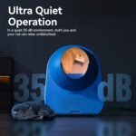 CATLINK Self Cleaning Cat Litter Box for Multiple Cats, Health Monitoring, Automatic Litter Box with APP, Triple Odor Control, Includes 60 Trash Bags, 65L Extra Large Robot, Luxury Pro-X - Image 9