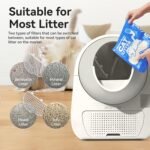 CATLINK Self Cleaning Cat Litter Box for Multiple Cats, Health Monitoring, Automatic Litter Box with APP, Triple Odor Control, Includes 60 Trash Bags, 65L Extra Large Robot, Luxury Pro-X - Image 10