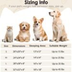 Dogs Bed for Small Dogs, Anti-Anxiety Washable Round Bed (Camel, 24.0" L x 24.0" W x 8.0" Th) - Image 3