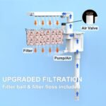 Fish Tank, Nano Glass Aquarium, Upgrade Filter System and LED Light, for Freshwater & Marine, Filter Balls Included (4 Gal) - Image 5