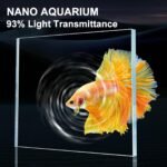 Fish Tank, Nano Glass Aquarium, Upgrade Filter System and LED Light, for Freshwater & Marine, Filter Balls Included (4 Gal) - Image 8