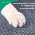 Cat Scratching Mat Scratcher Mats for Couch Protector - 78.7"x15.8" Self-Adhesive Kitten Scratcher Climbing Wall Mats, Cats Scratch Protectors for Furniture Sofa (Light Grey) - Image 4