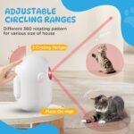 Cat Toys for Indoor Cats, Cat Toy, Rechargeable Automatic Cat Toy with Timer & Speed Modes, Ideal Interactive for Cats Dogs Training and Exercise - Image 3