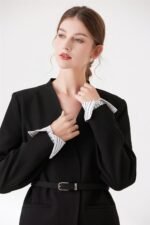 YEKEYI False Collar Shirt Detachable Fake Collar Wrist Cuffs Fake Sleeve Cuffs Collar Half Shirt Collar - Image 4