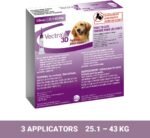 Vectra 3D Flea and Tick Treatment for Dogs Weighing 25.1-43 kg (55.2-94.6 lbs) - Tick and Flea Prevention for Dogs That Repels Mosquitoes and More with Easy Monthly Application (3 Pack) - Image 7