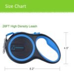 26FT Long Retractable Dog Leash Up to 110lbs, 360°Tangle-Free Heavy Duty Dog Lead with Anti-Slip Handle for Small/Medium/Large Dogs - Image 3