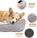 JOYELF Dog Bed Washable Calming Pet Bed, Anti Anxiety Cat Bed & Sofa, Cute Plush Pet Bed for Small Dog and Cat - Small Rectangle - Image 4