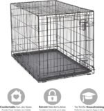 New World Pet Products Folding Metal Dog Crate; Single Door 36" - Image 4