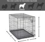 New World Pet Products Folding Metal Dog Crate; Single Door 36" - Image 8