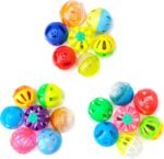 Chiwava 48 Pack Cat Plastic Noisy Cat Toy Balls with Rattle Bell Kitten Chase Pounce Play Assorted Species - Image 8