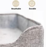 Large Cat House Indoor, Lavish Cat Cave Bed for Big Cats, Collapsible Hideaway with Scratching Area, Enclosed Cat Bed for Indoor Cats (Extended Gray, Large Size) - Image 7