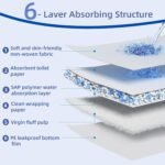 40 Count Puppy Pee Pads 24'' x 24'', Disposable Dog Toilet Training Pad, Ultra Absorbent | Quick Dry | Leak-Proof Pet Potty Pads for Puppies, Dogs, Doggie, Cats, Rabbits, Blue - Image 5