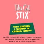 Tiki Cat Stix Wet Treats, Grain Free Lickable Mousse with Chicken & Shrimp in Creamy Gravy 6 Count (Pack of 1) - Image 5