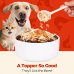 Wellix Dog & Cat Food Topper - Antarctic Krill Treats Freeze Dried Egg Yolk&Chicken Flavor Low Calorie - Healthy Cat Treats for Indoor Cats - Image 3