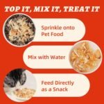 Wellix Dog & Cat Food Topper - Antarctic Krill Treats Freeze Dried Egg Yolk&Chicken Flavor Low Calorie - Healthy Cat Treats for Indoor Cats - Image 5