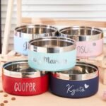 Personalized Dog Food Bowl with Name,Custom Dog Bowl,Dogs Food/Water Bowls,Small Large Bowls for Pet,Stainless Steel Cat Feeder Pet Gift - Image 3