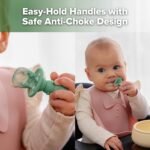 Haakaa Astronaut Beginner Silicone Cutlery Set – Baby Spoons and Forks for Self Feeding 6 Months, Baby Led Weaning Supplies, Toddler Feeding Essentials - Image 5