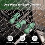 Haakaa Astronaut Beginner Silicone Cutlery Set – Baby Spoons and Forks for Self Feeding 6 Months, Baby Led Weaning Supplies, Toddler Feeding Essentials - Image 8