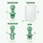 Haakaa Astronaut Beginner Silicone Cutlery Set – Baby Spoons and Forks for Self Feeding 6 Months, Baby Led Weaning Supplies, Toddler Feeding Essentials - Image 9