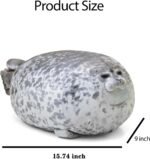 Stuffed Animals,Cute Seal Plush Pillows,15.7 inch Soft Plush Toys Stocking Stuffers for Kids Boys Girls Women,Essential Items for Returning to Dorms,Birthday for Kids - Image 3