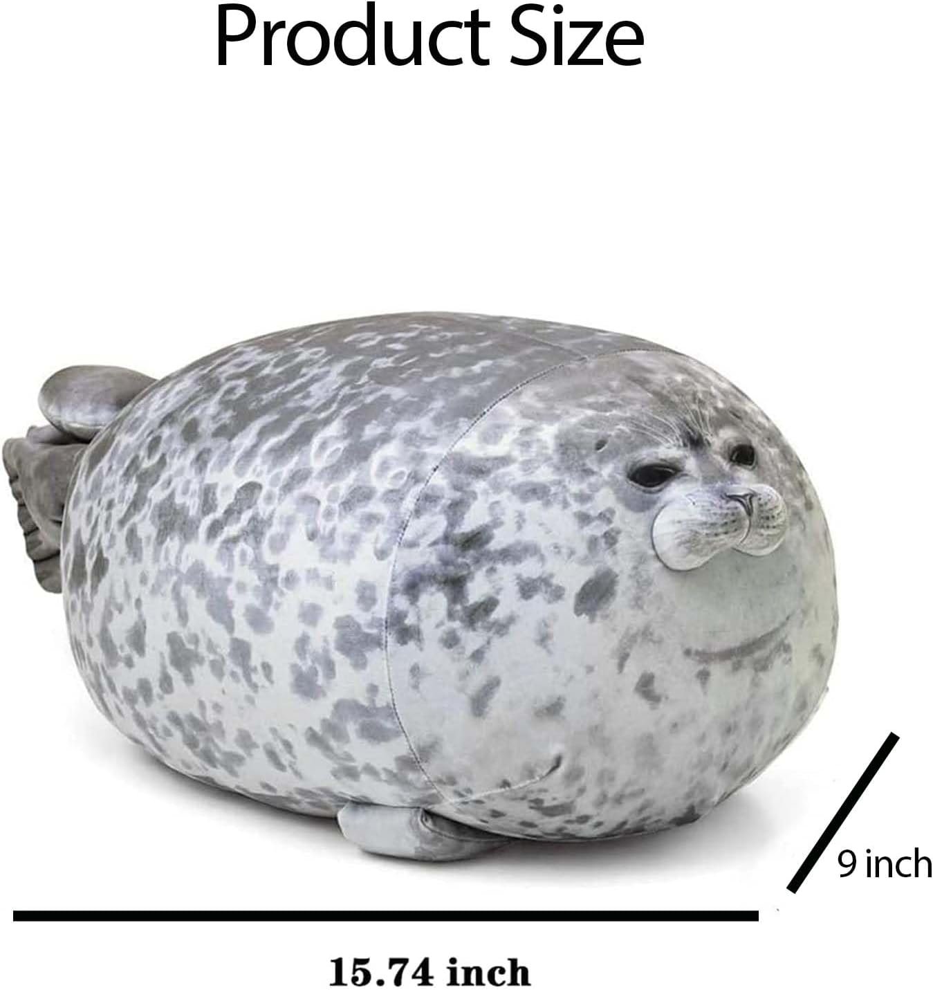 Stuffed Animals,Cute Seal Plush Pillows,15.7 inch Soft Plush Toys Stocking Stuffers for Kids Boys Girls Women,Essential Items for Returning to Dorms,Birthday for Kids - Image 3