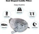 Stuffed Animals,Cute Seal Plush Pillows,15.7 inch Soft Plush Toys Stocking Stuffers for Kids Boys Girls Women,Essential Items for Returning to Dorms,Birthday for Kids - Image 5