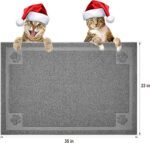 UPSKY Large Cat Litter Mat Trapper 35"×23" Traps Litters from Box and Paws Scatter Control for Folding Trapping Mat Soft for Floor on Sensitive Kitty Paws Easy to Clean - Image 3