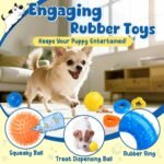 KIPRITII 23-Pack No-Stuffing Squeaky Octopus-Shaped Puppy Toy for Small Dogs, Enrichment Dog Toys with Cute Plush & Engaging Chew Toys for Puppy Teething to Keep Them Busy - Image 6