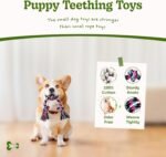 SHARLOVY Puppy Rope Toy, Dog Rope Toy for Small Dogs, Puppy Teething Toys, Cotton Interactive Tug of War Dog Toy for Puppies Boredom, Dog Chew Toys for Aggressive Chewers Small Breed - Image 3