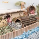 Niteangel Wooden Ladder Bridge, Hamster Mouse Rat Rodents Toy, Small Animal Chew Toy - Image 3