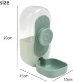 Hanging Automatic Pet Water Feeder Rabbit Water Bottle,Suitable for Small Animal,Small Animals Cage Accessories(Green) - Image 3