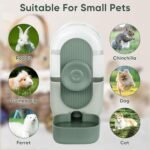 Hanging Automatic Pet Water Feeder Rabbit Water Bottle,Suitable for Small Animal,Small Animals Cage Accessories(Green) - Image 7