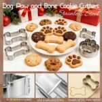 Dog Paw and Bone Shaped Baking Mold Set, 3-Piece - Stainless Steel Pet Theme Cookie Cutter DIY Handmade Biscuit Making Tool - Image 3