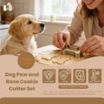 Dog Paw and Bone Shaped Baking Mold Set, 3-Piece - Stainless Steel Pet Theme Cookie Cutter DIY Handmade Biscuit Making Tool - Image 4