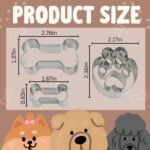 Dog Paw and Bone Shaped Baking Mold Set, 3-Piece - Stainless Steel Pet Theme Cookie Cutter DIY Handmade Biscuit Making Tool - Image 7
