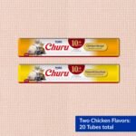 INABA Churu for Senior 10+, Creamy Lickable Cat Treats with Taurine, Vitamin E & C, 14 Grams Each, 20 Tubes, Chicken Variety - Image 4
