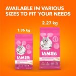 IAMS Proactive Health Sensitive Digestion & Skin Adult Dry Cat Food – with Turkey – 1.36KG (2.9LB) Bag - Image 11