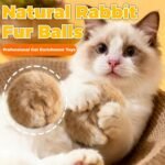 2026 New Rabbit Fur Ball Cat Toy, Soft Fluffy Cat Toy Ballfor Chasing, Kicking & Indoor Exercise, Furry Catnip Toy Ball — Soft, Washable & Fun to Chase, for Bunny Kicks & Chase Games (3 Pcs) - Image 3