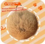 2026 New Rabbit Fur Ball Cat Toy, Soft Fluffy Cat Toy Ballfor Chasing, Kicking & Indoor Exercise, Furry Catnip Toy Ball — Soft, Washable & Fun to Chase, for Bunny Kicks & Chase Games (3 Pcs) - Image 8