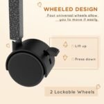 PawHut 50"H 5-Tier Chinchilla Ferret Guinea Pig Cat Cage, Metal Deluxe Animal Critter Nation Cage for Kitten Rabbit, Small Pet House w/ Hammock Platform, Ramp, Tray, Charcoal Grey - Image 5