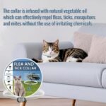 Cat Flea Collar, Adjustable Flea and Tick Collar for Cats and Kittens, Silicone Prevention Collar Waterproof & Safe for All Breeds and Sizes - Image 3