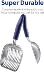 WePet Cat Litter Scoop, Aluminum Alloy Sifter, Kitty Metal Scooper, Deep Shovel, Long Handle, Poop Sifting, Kitten Pooper Lifter, Durable, Heavy Duty, for Litter box - Image 6